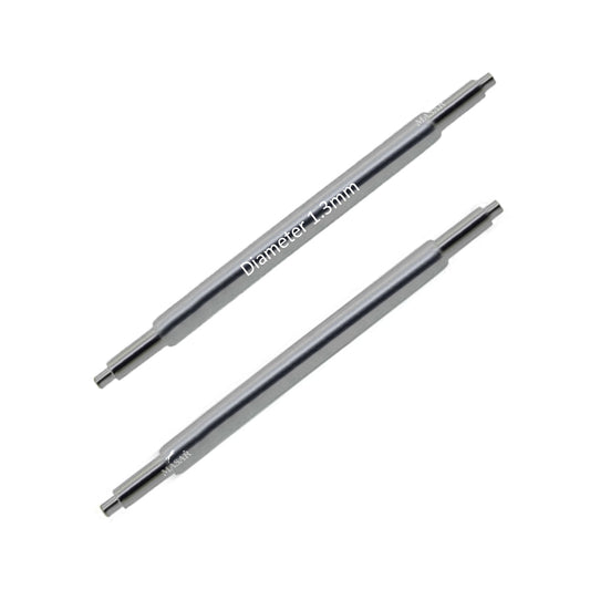 Masar UDS Ø 1,3mm - Barrette a molla per cinturino orologio - Acciaio inossidabile - Universale - 0,5mm - 2 pz