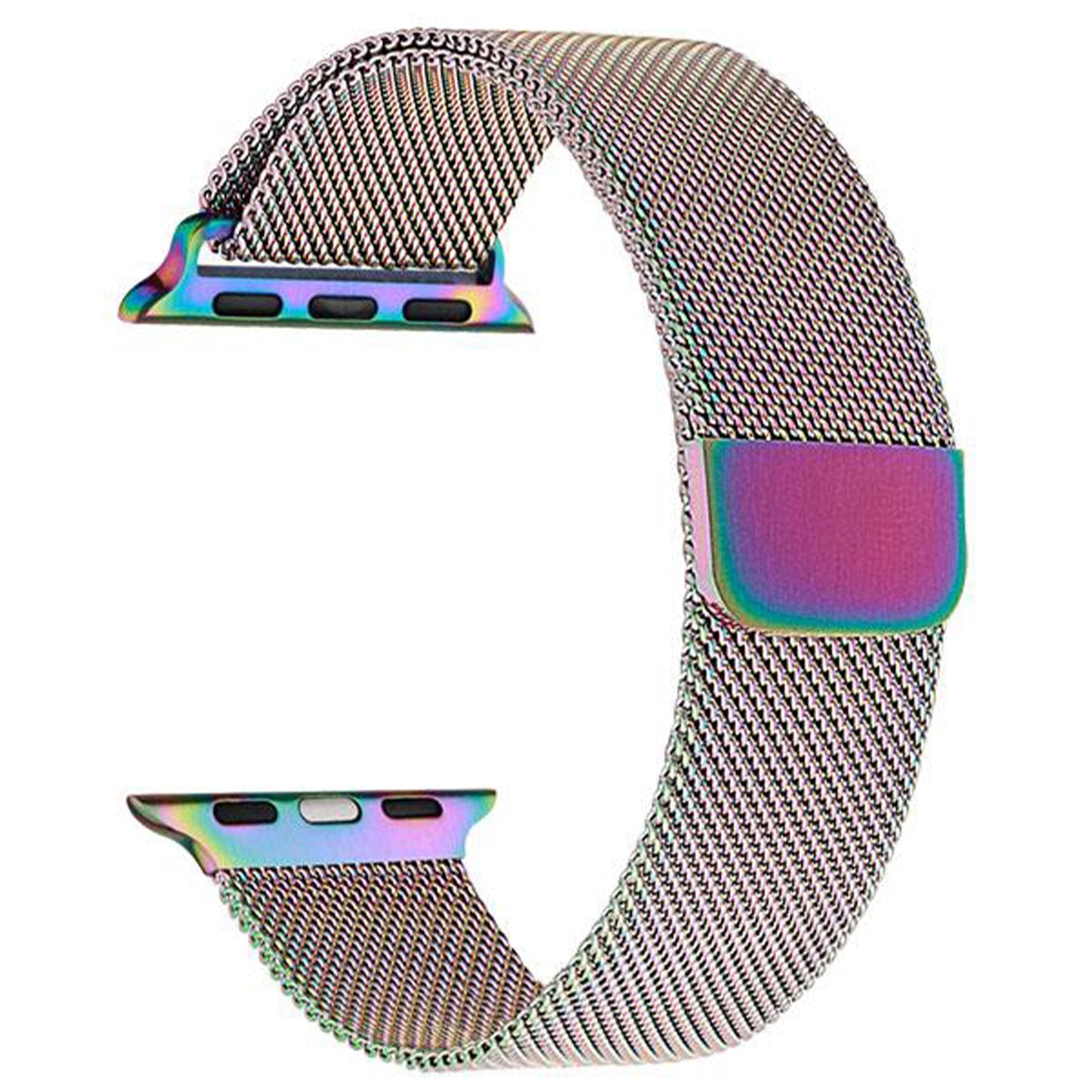 Bracciale Milanese Loop - Compatibile con Apple Watch - Acciaio inossidabile - 9 colori tra cui scegliere