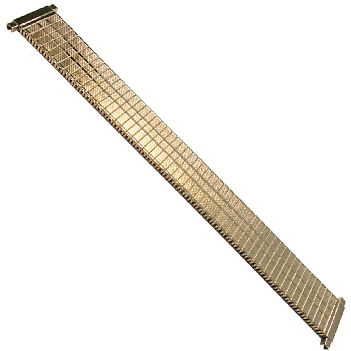 Correa de reloj elástica con patrón de cadena de 18 mm, 20 mm y 22 mm, de acero dorado o dorado con espejo