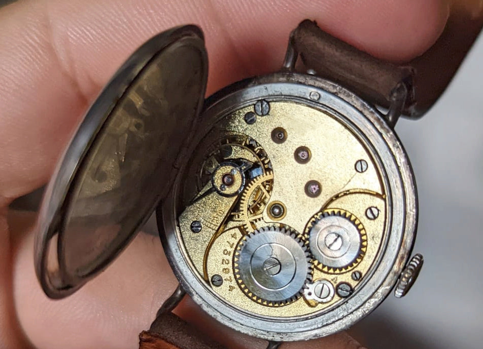 Montre vintage suisse SYSTEM - Acier chromé, 39 mm - France Montre vintage suisse SYSTEM - Acier chromé, 39 mm - France