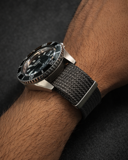 Masar Bracelet Nato Vert Armée - Nylon Tressé 1,4mm - Tresse Seichu