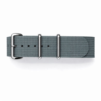 Masar Bracelet Montre Nato Gris - Hybride Tissu Nylon / Silicone