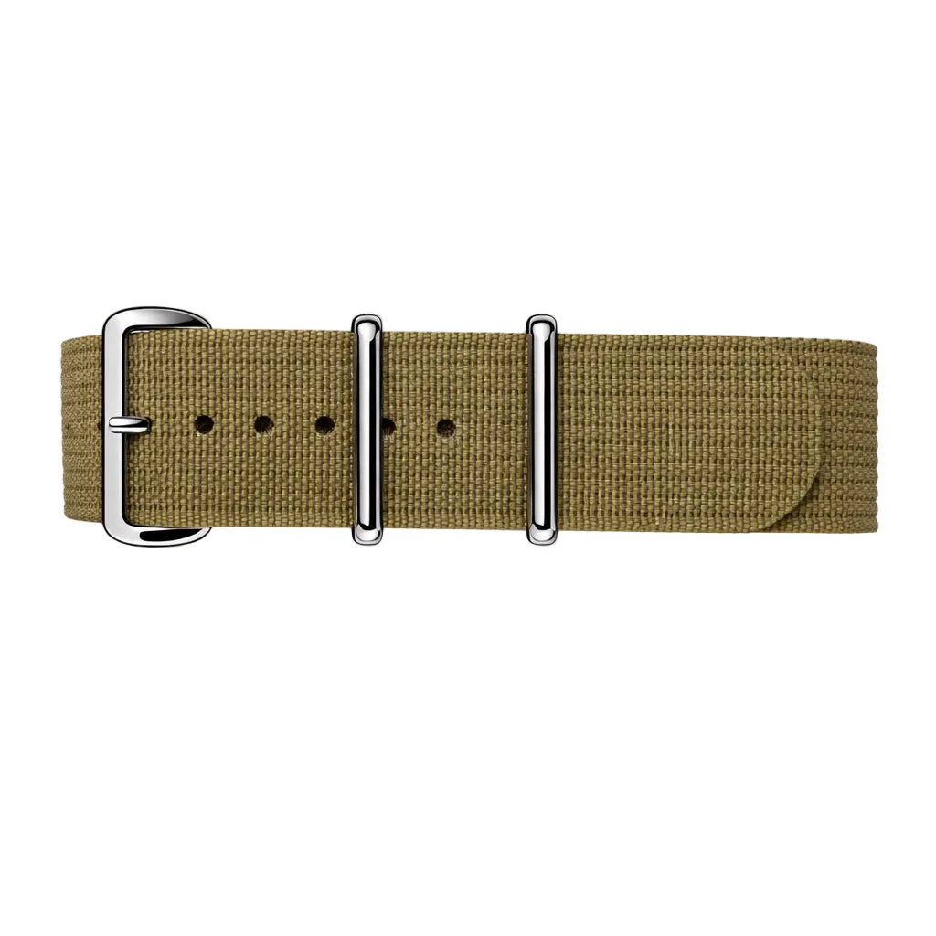 Cinturino NATO cachi - Ibrido tessuto nylon/silicone