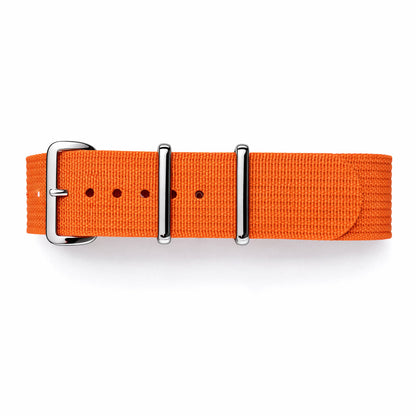 Masar Bracelet Montre Nato Orange - Hybride Tissu Nylon / Silicone
