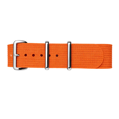 Masar Orange NATO Watch Strap - Hybrid Nylon Fabric / Silicone
