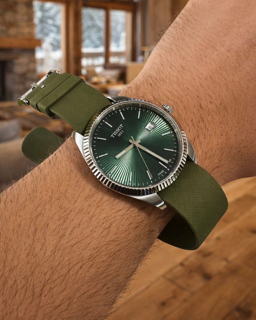 Masar Premium FKM Rubber Nato Watch Strap - 24.5cm