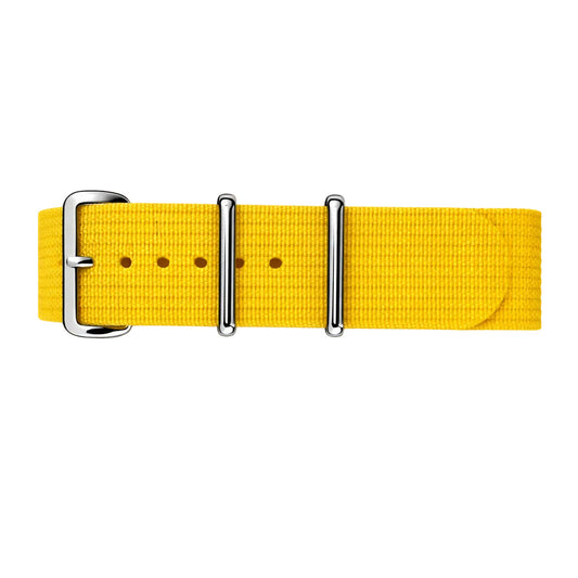 Nato Jaune - Hybride Tissu Nylon / Silicone