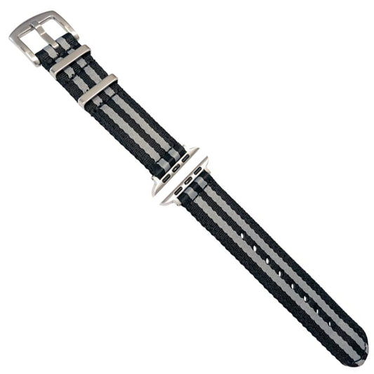 3 Colori - Nato 2 pezzi - Bracciali - Compatibile Apple Watch - James Bond 007 - Nylon