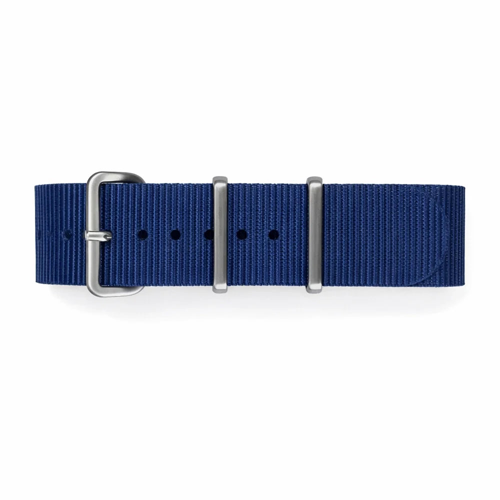 Masar Bracelet Montre Nato Nylon Bleu Marine - Premium