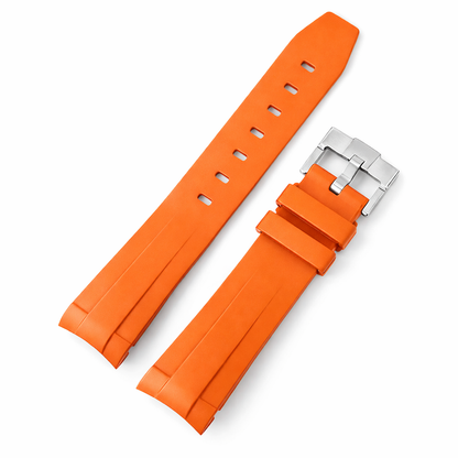 Bracelet Montre pour Oyster / Black Bay en Caoutchouc FKM Vulcanisé - Boucle Ardillon