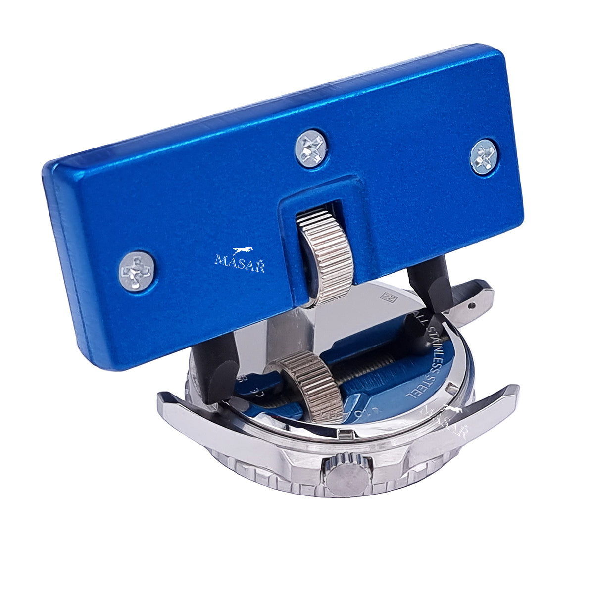 Watch Case Opener Tool Ø 50mm Screw-On Backs - Rectangular Jaws