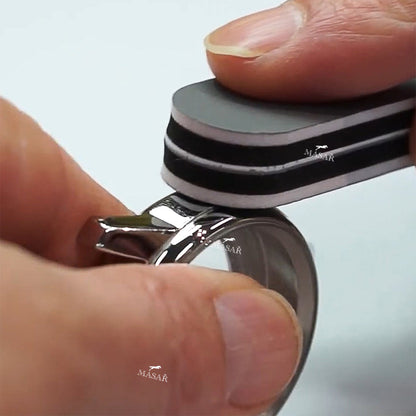 Herramienta profesional para joyería, restaura rayones en anillos y collares.