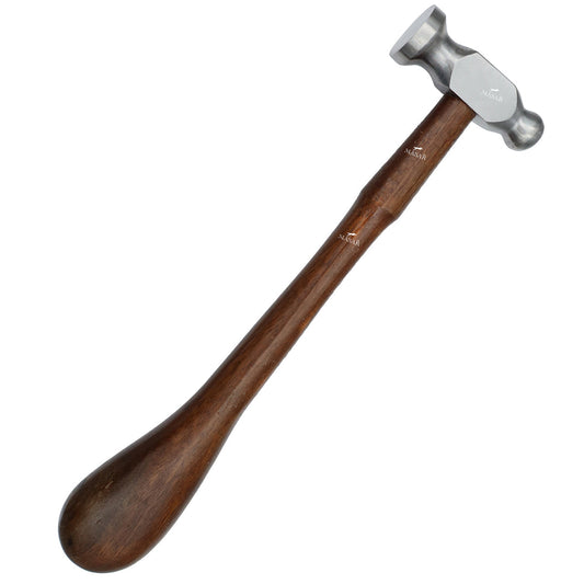 Masar – Martillo de relojero – Repujado, 142, Ø 25 x 55 x 255 mm – para dar forma y doblar metales 
