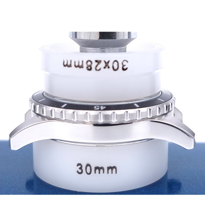 Pressa per montaggio vetri orologi Masar - 14 matrici in nylon - da 18 mm a 36 mm