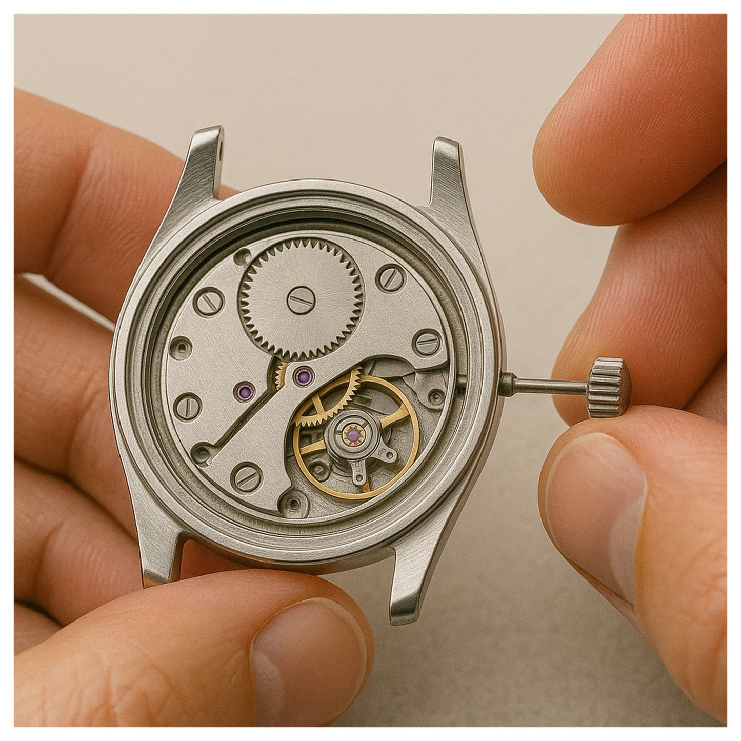 Winding Stem for Seiko / Hattori - automatic, caliber, movement - 1 Pc