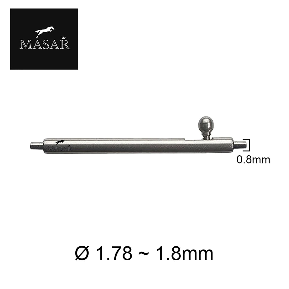 Bomba de reloj de 21 mm con palanca de liberación rápida de acero inoxidable, 4 unidades