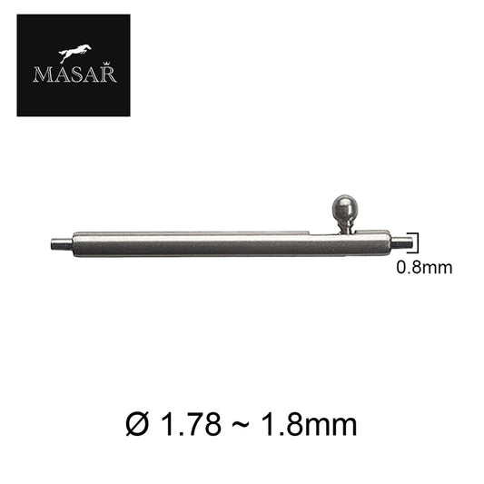 Masar Xsa Ø 1,8mm Barrettes a ressort Rpide Bracelet de Montre - Quick Release - Inox – 0,8mm 4 Pcs