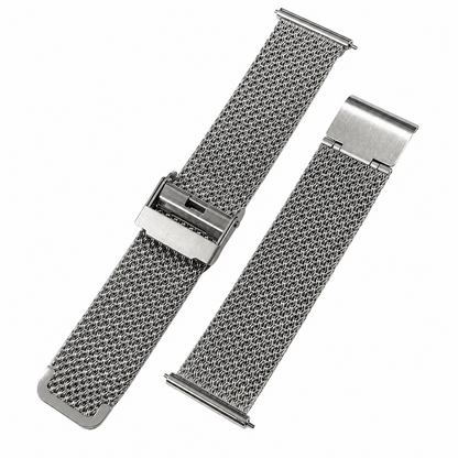 Masar Bracelet Montre Maille Milanaise Scintillante Maillage Double - Premium Inox / Rapide / Universel