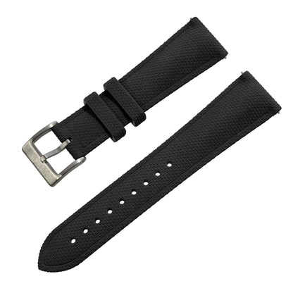 FKM Rubber Watch Strap - Sailcloth Texture - Quick Release - Pin Buckle - Universal