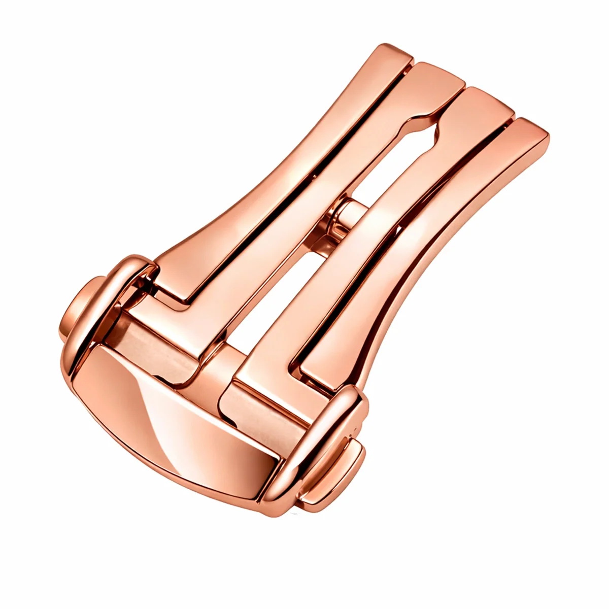 Deployant Buckle with Pin for Watch Strap – Mirror Polished Stainless Steel – Strap Thickness ≤ 3.0mm – 1 Pc