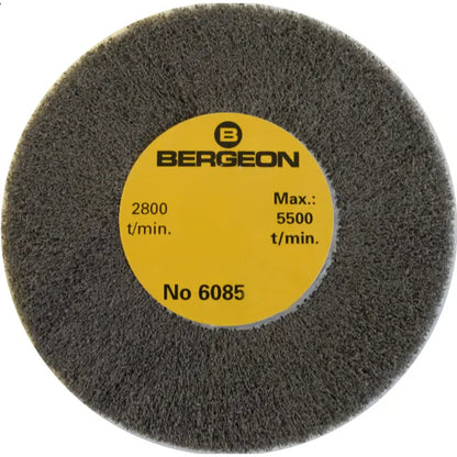 Bergeon 6085 – Brushed Steel Satin-Finishing Wheel - Professional Watchmaker's Tool – Switzerland - 1 Pc