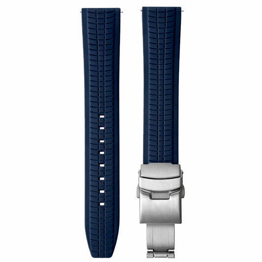 Bracelet Montre Caoutchouc FKM - Motif Gaufré / Style Patek - Rapide / Universel