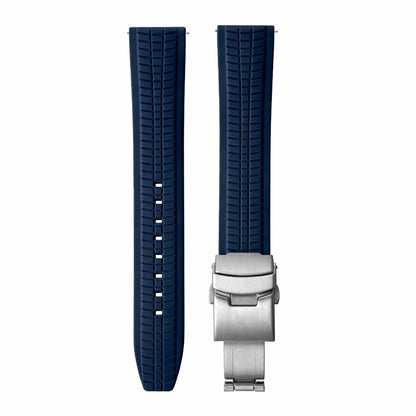 FKM Rubber Watch Strap - Waffle Pattern - Quick Release / Universal