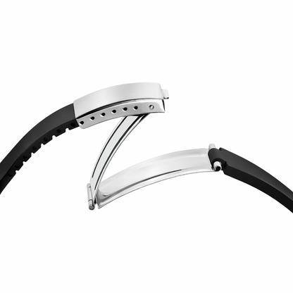 Masar Bracelet 20mm Premium Caoutchouc siliconé Blanc - Omega, Rolex et Autres - Courbé / CTS