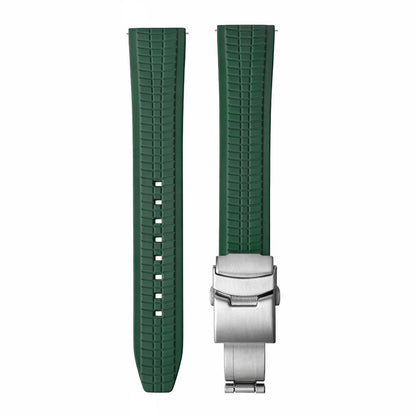 FKM Rubber Watch Strap - Waffle Pattern - Quick Release / Universal