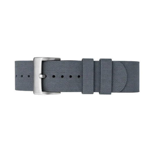 Bracelet montre Nato Gris en caoutchouc FKM Premium - 24,5cm
