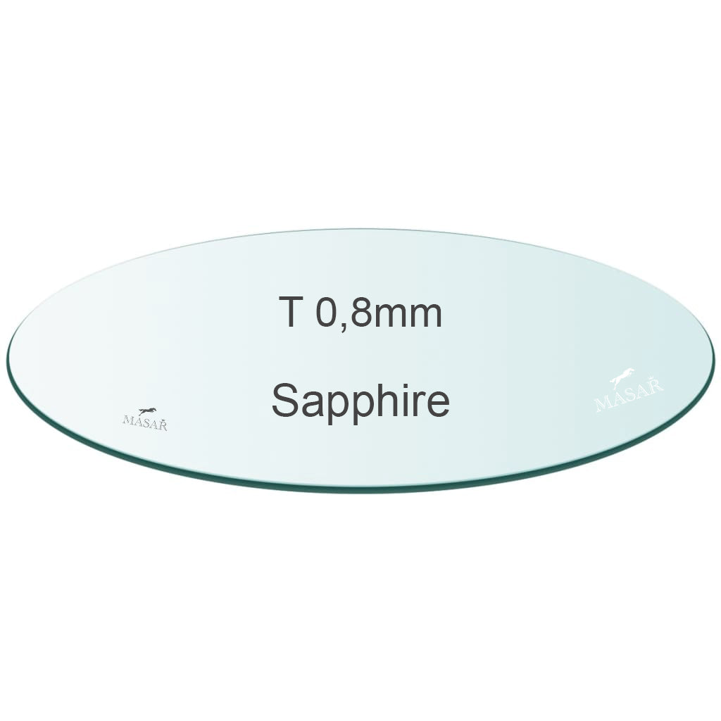 Verre de Montre Premium Plat – Saphir Rond – Épaisseur 0,8mm - Ø 19,0mm à 28,9mm - 1 Pc