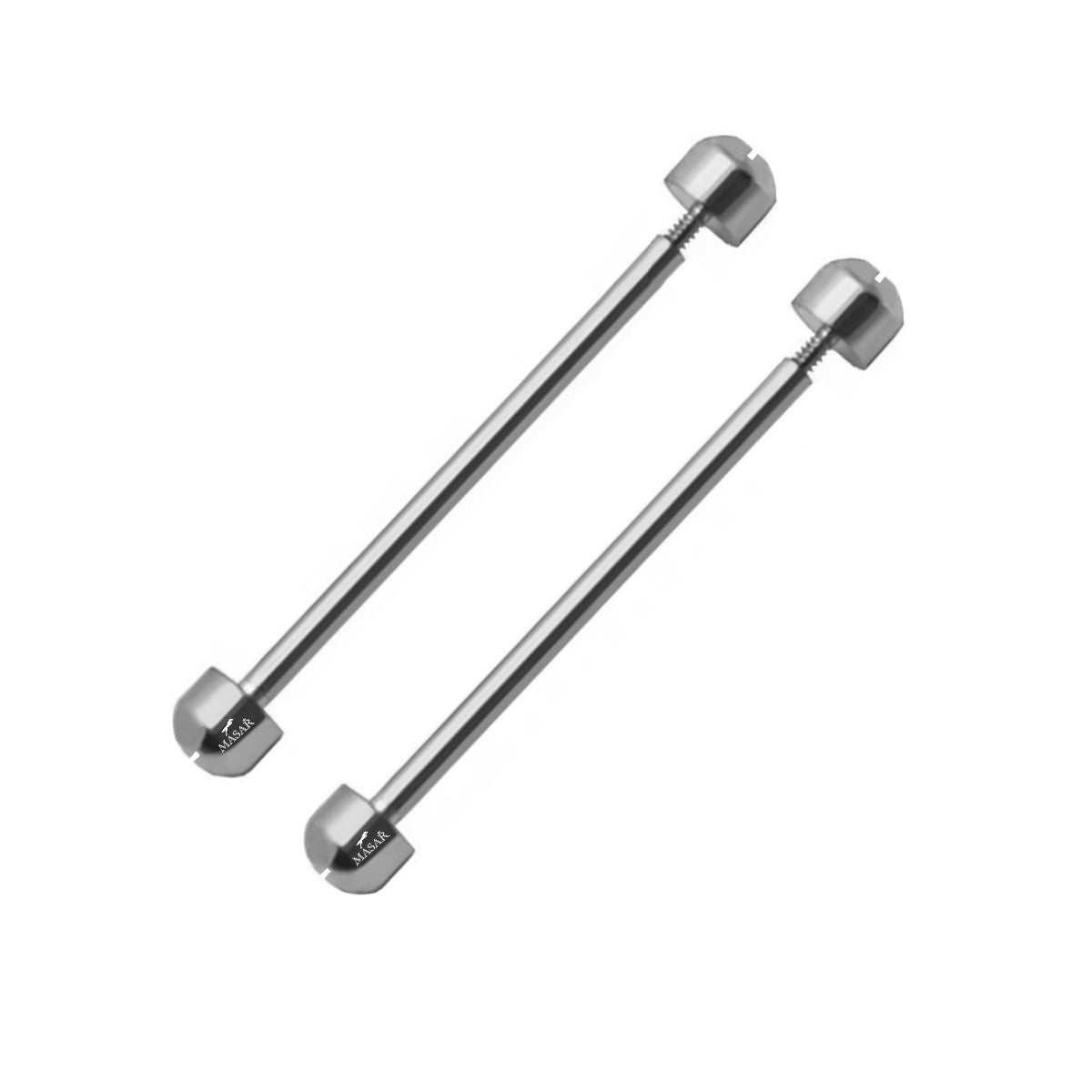 Tornillo - Plata - Ø 1,2mm - Barra de tornillo para correa de reloj - Acero inoxidable - Cabeza H Ø 3,7mm - 2 piezas