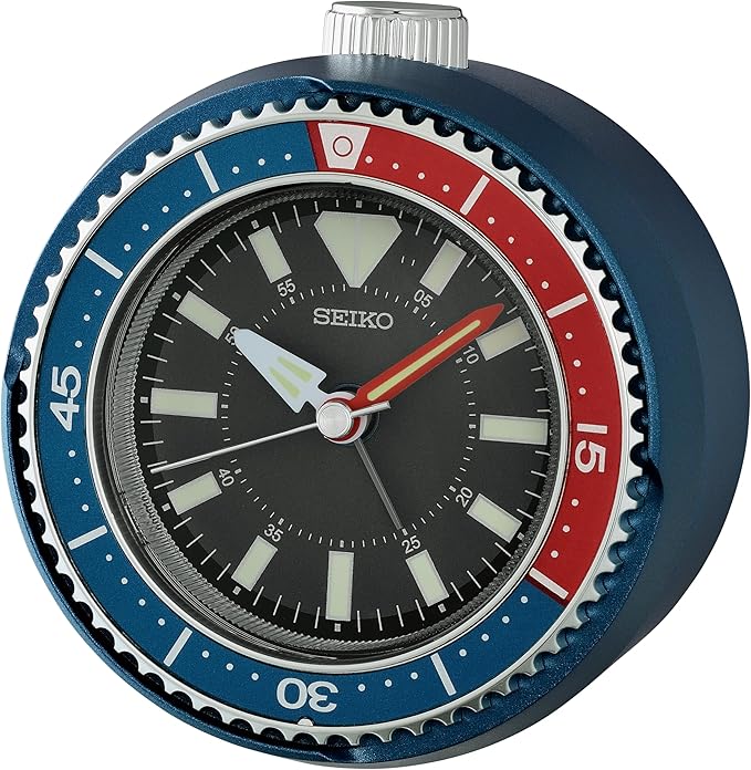 Seiko Orologio da Tavolo - Blu Rosso Pepsi - Edizione Limitata