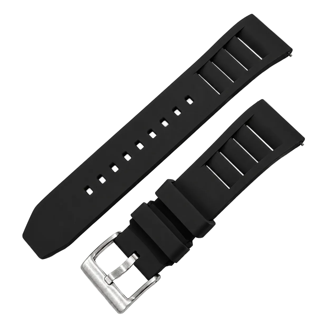 Black Shark Gill FKM Rubber Watch Strap
