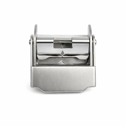 Boucle, Fermoir - Bracelet de Montre épaisseur 1,6mm à 2,1mm - Acier (Maille Milanaise Ø 0,6mm) - Argent