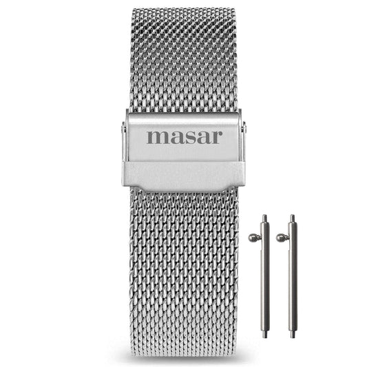 Bracelet de Montre Milanais Rapide Argent - Mesh 0,6mm – Premium