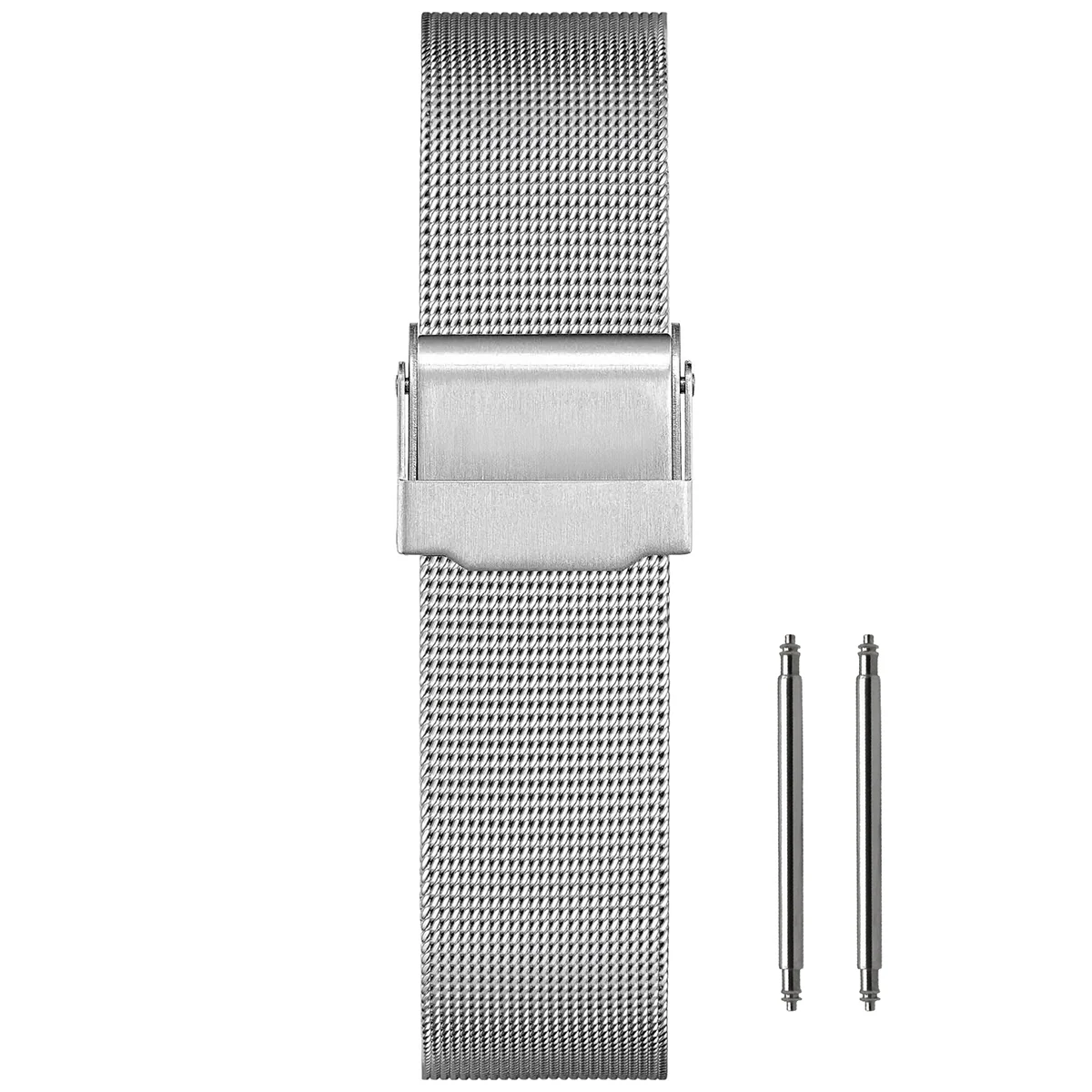 Masar Bracelet de montre Maille Milanaise Argent Mesh Ø 0,4mm – Universel