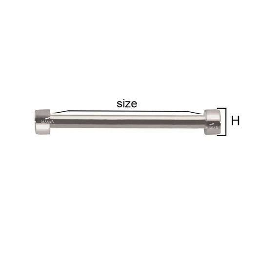 Vite - Nero - Ø 1,8mm - Barra a vite per cinturino orologio - Acciaio inossidabile - Testa H Ø 3,0mm - 2 pezzi