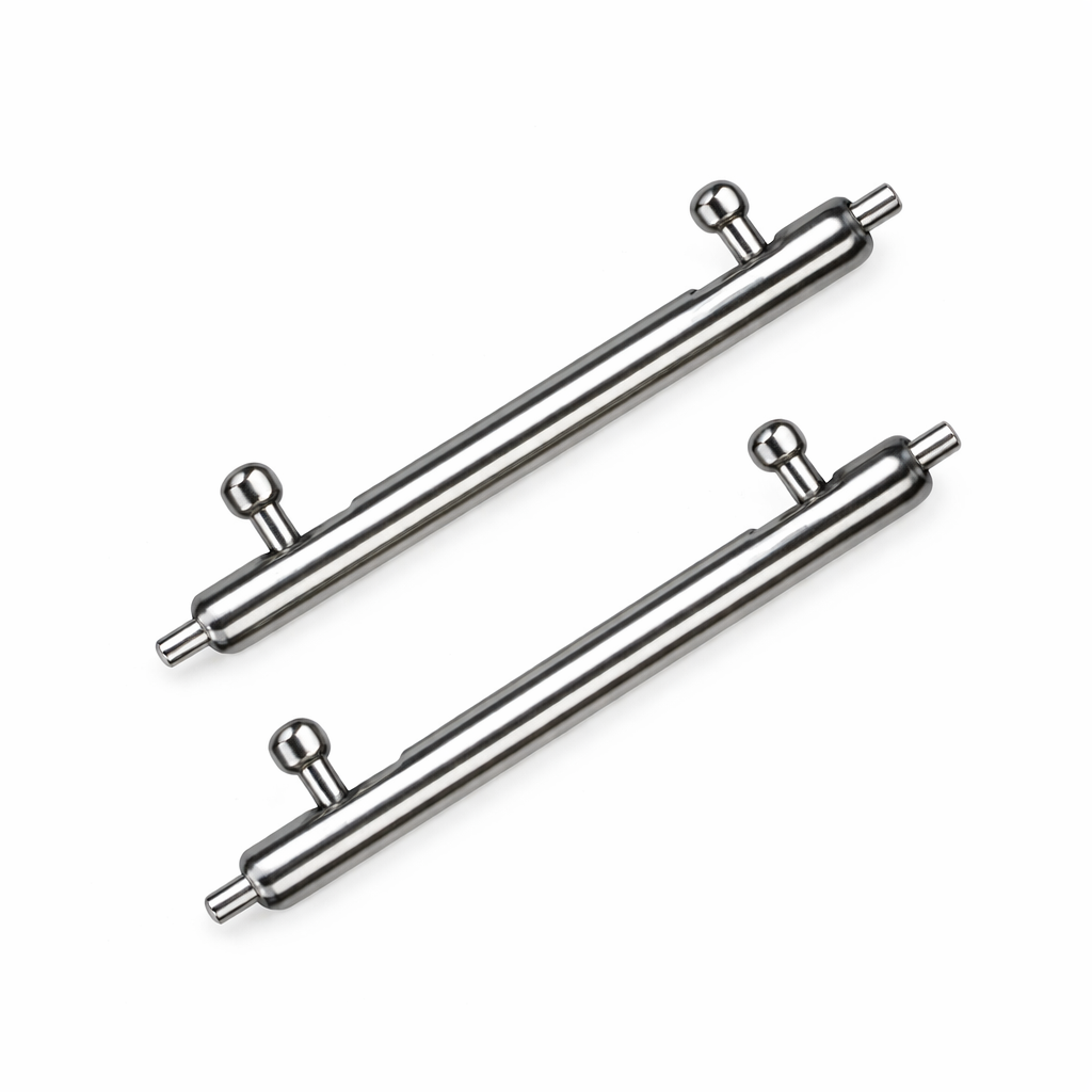 Barrettes à ressort Libération Rapide Ø 1,8mm Double Levier Fixe - Inox 304L - 0,8mm - 2 pcs