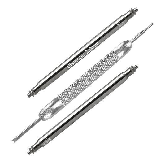 Pasadores de resorte para correa de reloj Masar compatibles con Omega 24 mm Ø 2,0 mm - Acero inoxidable 316L - 2 unidades