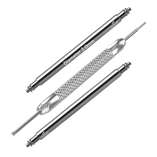 Masar Kit SLX Ø 2,0mm Barrettes à ressort pour bracelet de montre - Inox 316L - 0,8mm - 2 Pcs + 1 Outil