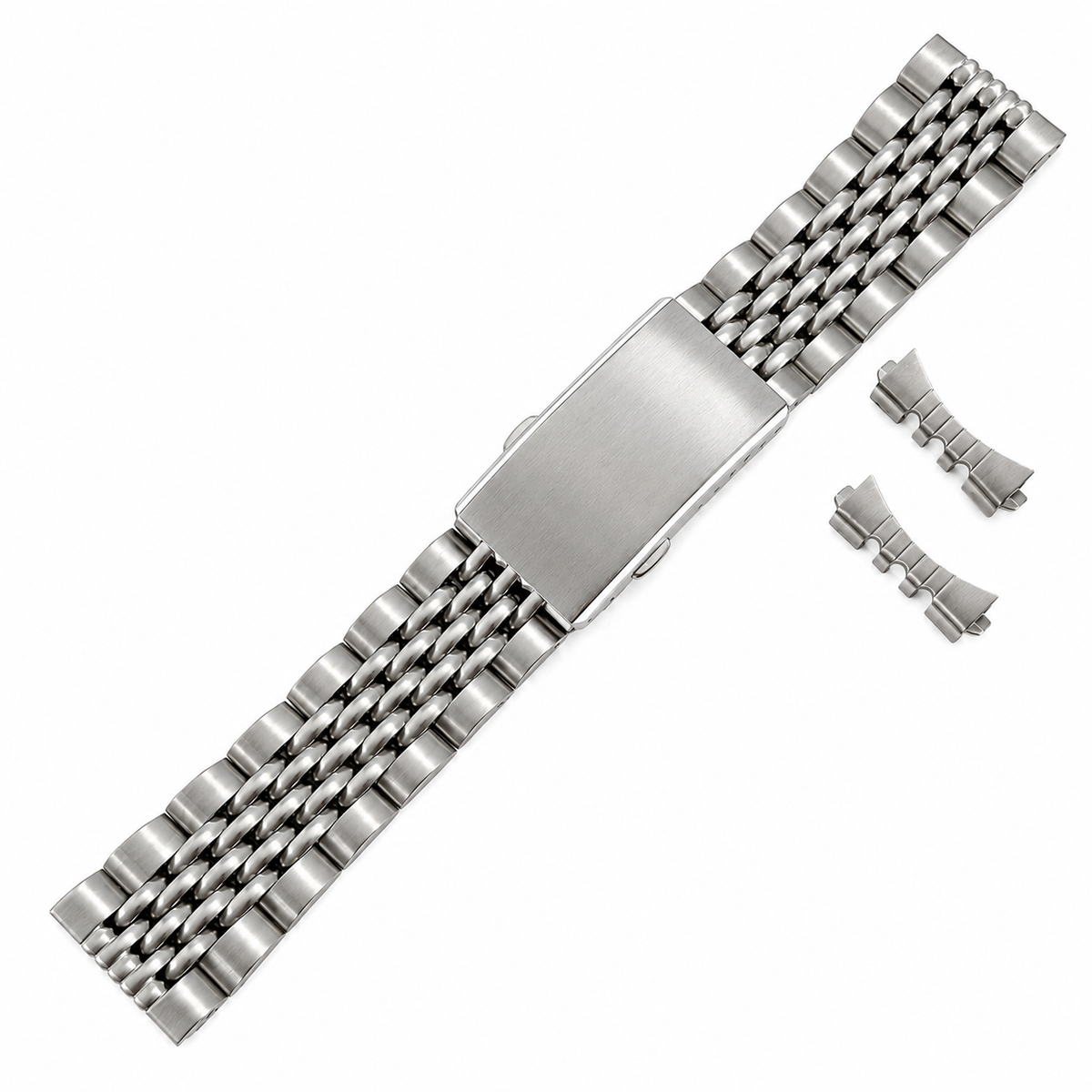 stainless steel watch bracelet, beads of rice bracelet, metal watch bracelet, vintage watch bracelet, replacement watch bracelet, watch band