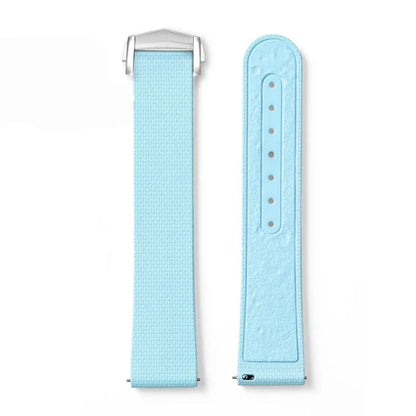 Men's 20mm FKM Rubber Watch Strap – Moonwatch Style – Fabric Texture - Quick Release