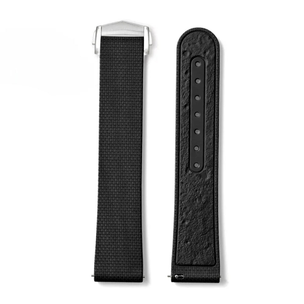 Men's 20mm FKM Rubber Watch Strap – Moonwatch Style – Fabric Texture - Quick Release