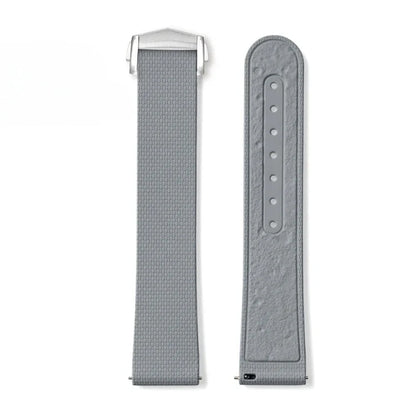 Men's 20mm FKM Rubber Watch Strap – Moonwatch Style – Fabric Texture - Quick Release