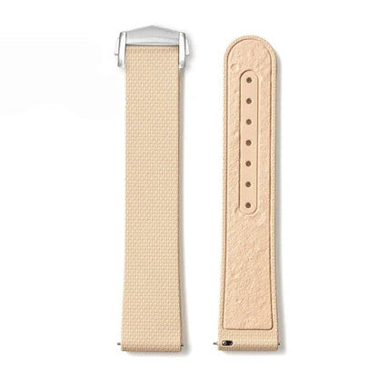 Men's 20mm FKM Rubber Watch Strap – Moonwatch Style – Fabric Texture - Quick Release