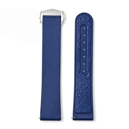 Men's 20mm FKM Rubber Watch Strap – Moonwatch Style – Fabric Texture - Quick Release