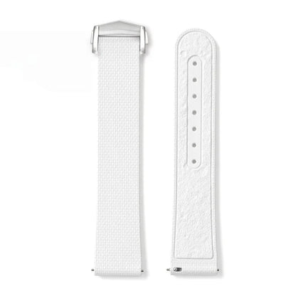 Men's 20mm FKM Rubber Watch Strap – Moonwatch Style – Fabric Texture - Quick Release