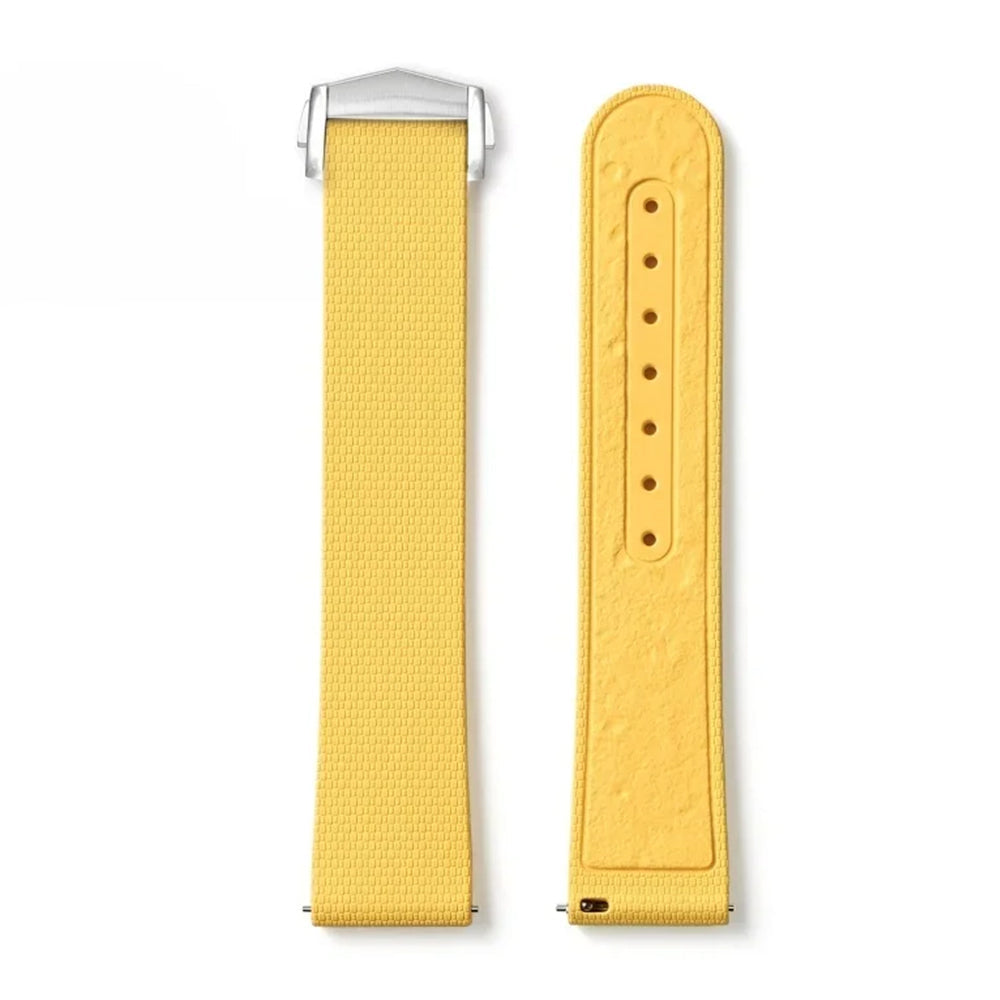 Men's 20mm FKM Rubber Watch Strap – Moonwatch Style – Fabric Texture - Quick Release