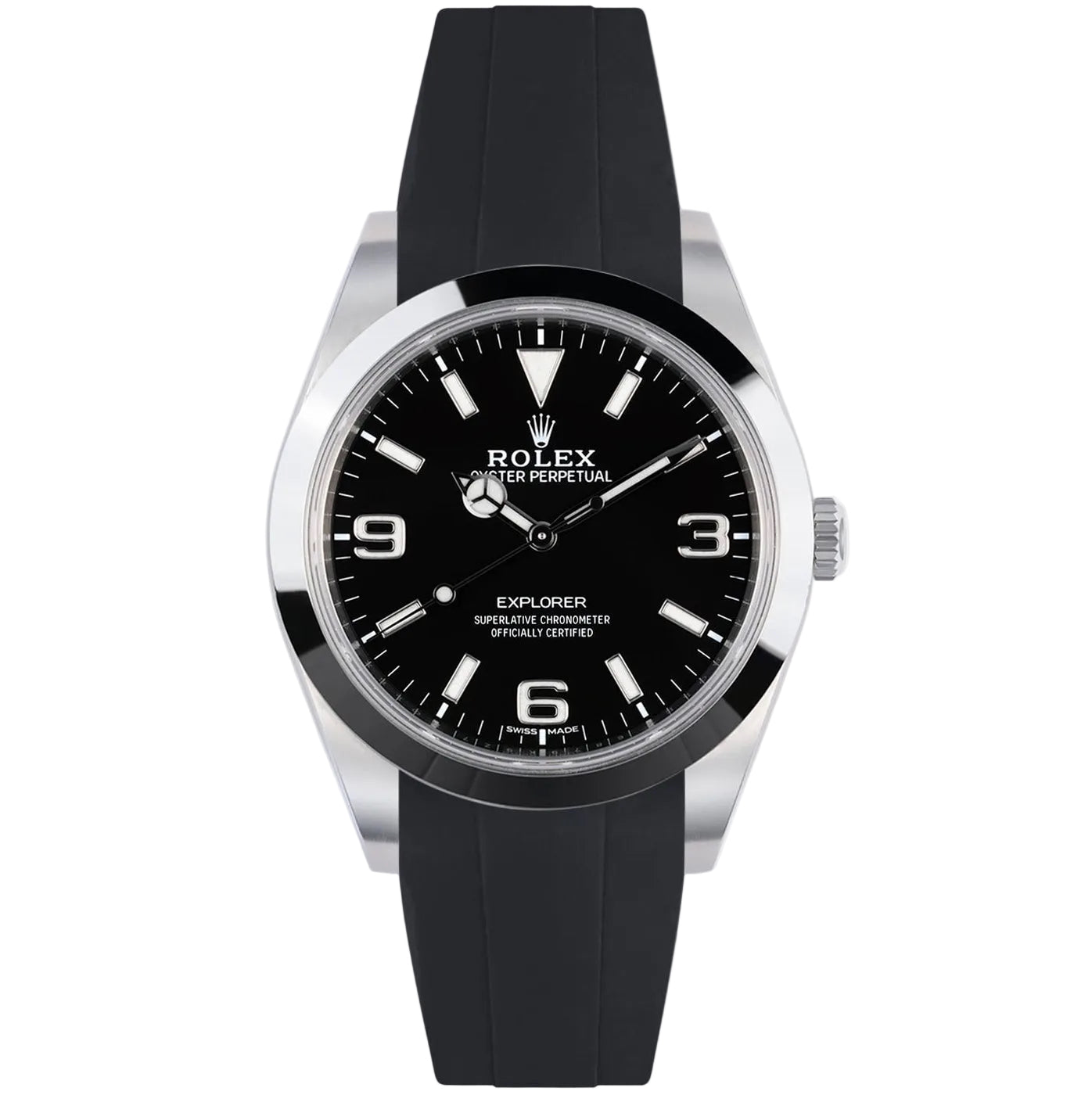 Cinturino in caucciù FKM compatibile con Rolex Explorer 214270